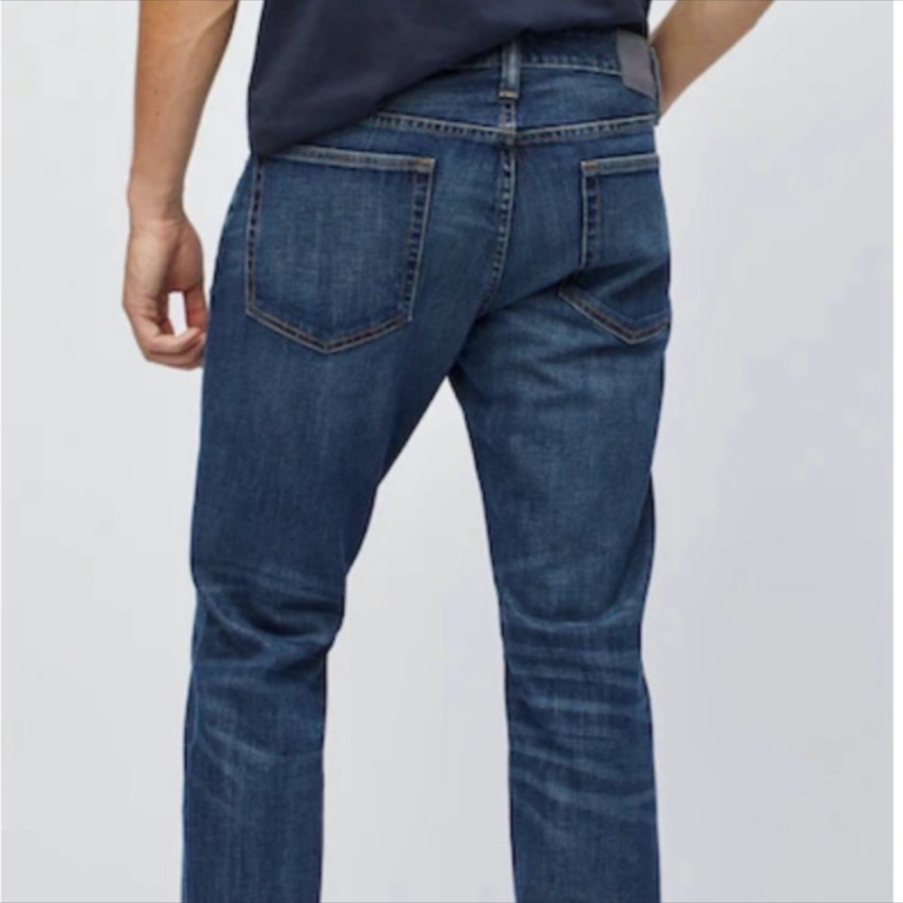 EUC! Two Pair Bonobos The Blue Jean Men's Jeans, Light & Dark Wash, Sz. 36 X 36 - Picture 2 of 16